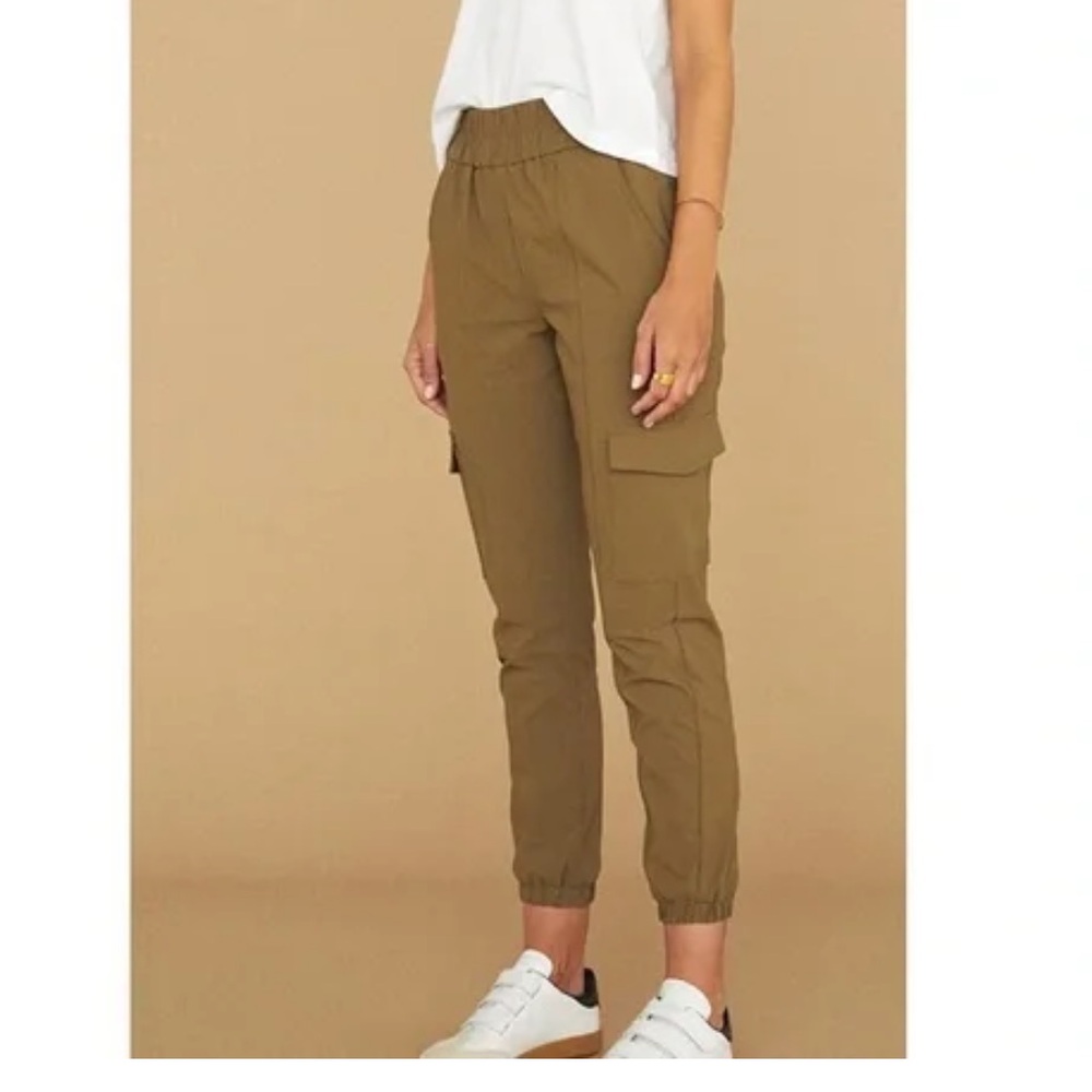 Olive green, cargo joggers